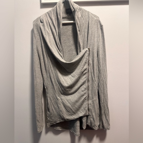 Market & Spruce Sweaters - Market and Spruce Assymetrical Zip Cardigan